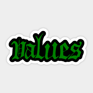 values Sticker